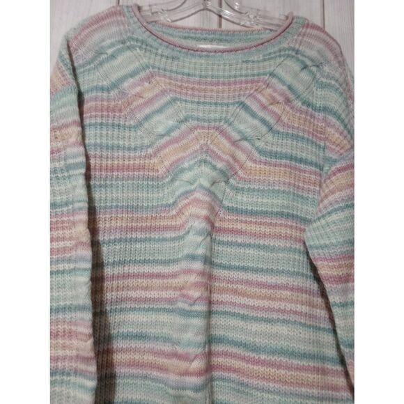 Lauren Conrad Sweater‎ Ladies Large Pink Blue - Picture 3 of 7